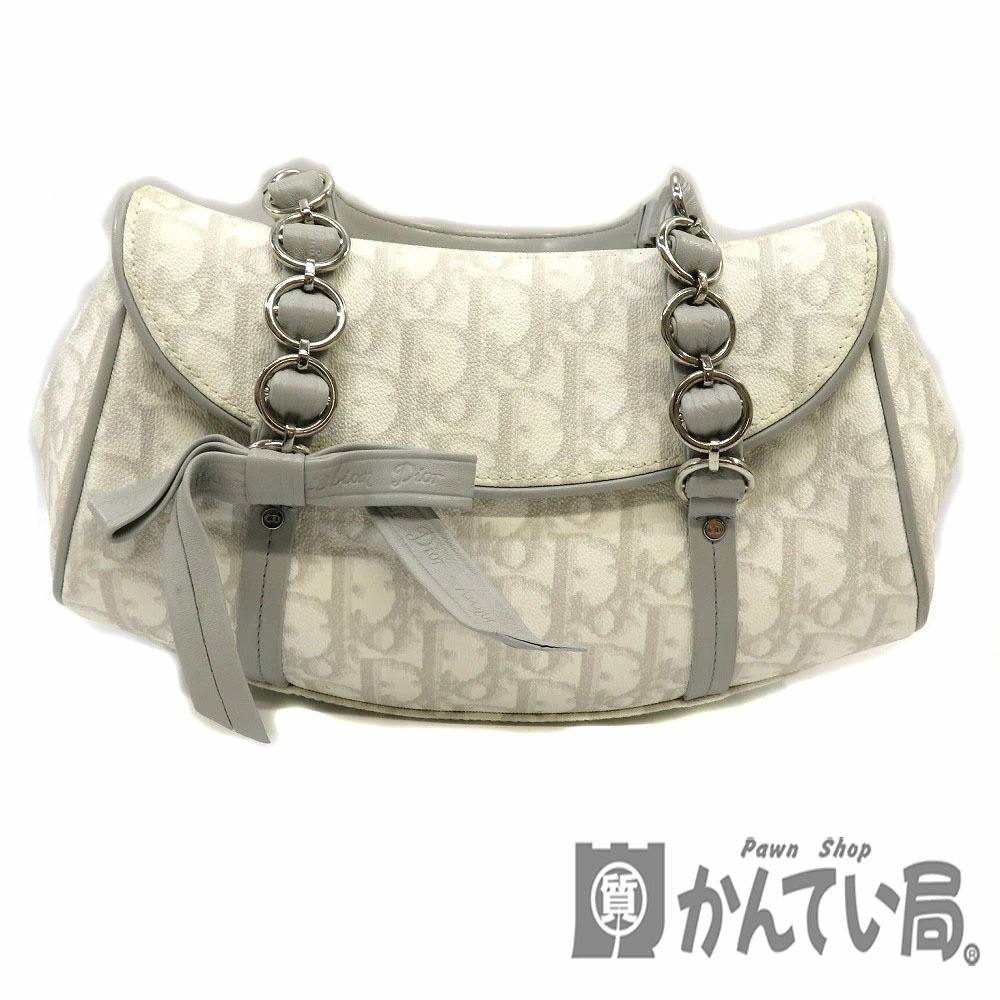 DIOR Chain Handbag White